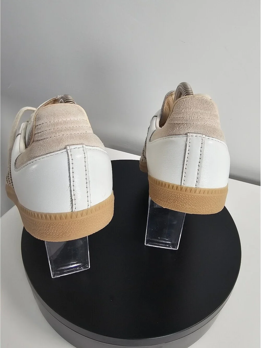 Adidas Samba Classic White and Beige Sneakers